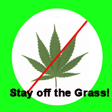 stay off the grass